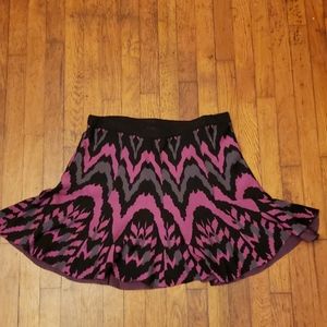 Torrid NWT RARE Purple & Black Sweater Skirt Sz 0